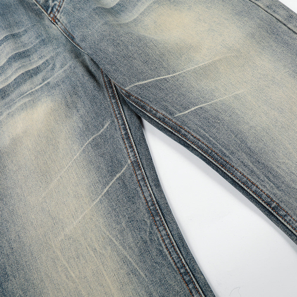 Micro pull denim pants