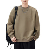 Cut-and-Sew Long Sleeve Hoodie for Men, Drop Shoulder Sleeve