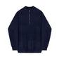 Men's Trendy Half-Zip Knit Cardigan Sweater Stand Collar Top