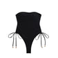 Pull string one-piece swimsuit