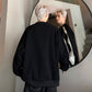 Style Striped Spliced Hoodie Men  Casual Oversized Sweatshirt