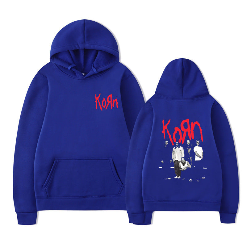 Rock Band Korn Graphic Hoodie Men Women Casual Oversized