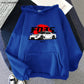 Blanc RX7  Car nd Printed Men Hoodie Casual Oversized