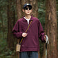 Stand up collar half zip hoodie for men outdoors