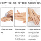 Halloween Tattoo Stickers, Halloween Horror Party Party Makeup Decorative Mouth Tattoo Stickers