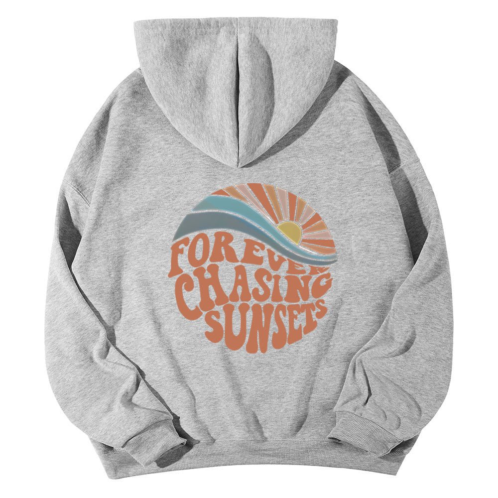 Drop Shoulder Loose Halloween Pumpkin Element Hoodie for Men and Women