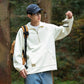 Stand up collar half zip hoodie for men outdoors