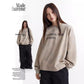 Washed Vintage Letter Patchwork Embroidered Autumn Winter Hoodie Top for Men