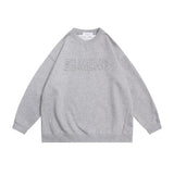 Round Neck Pullover Hoodie Men Simple Trendy Oversized Top Outerwear
