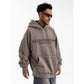 Embroidery Letter Minimalist Hoodie for Men