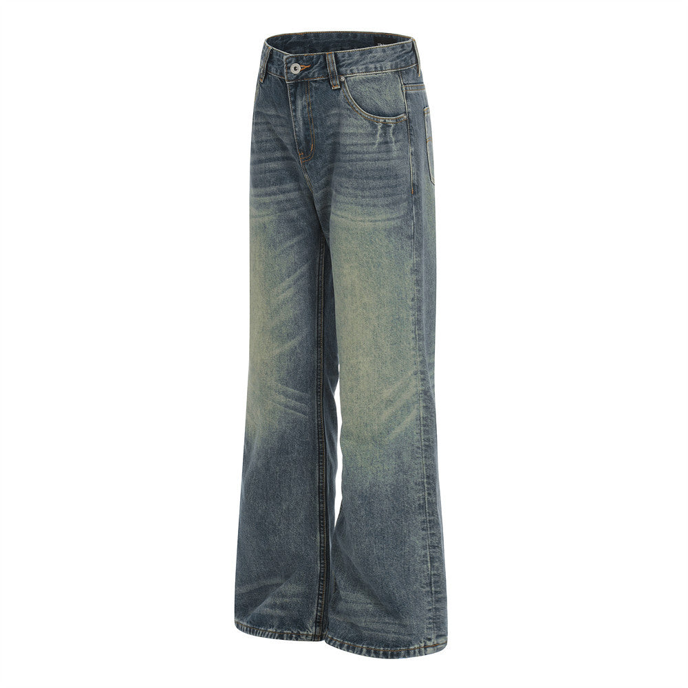 Wash water to make old denim micro pull pants