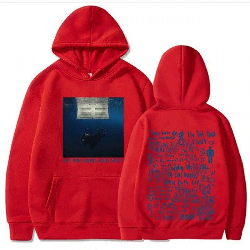 Hooded Sweatshirt Jacket for Men and Women, Long Sleeve, Sports Style, Drawstring Hood