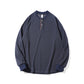 Henley Neck Pullover Hoodie for Men Loose Fit Base Layer Top